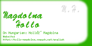 magdolna hollo business card